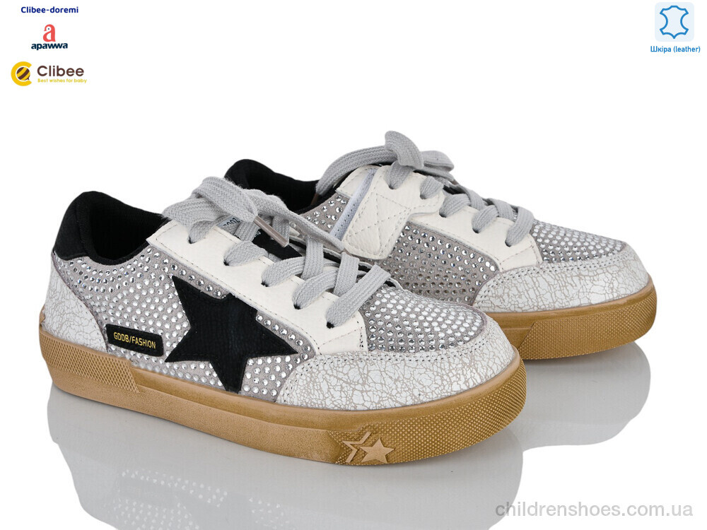 Кроссовки A22657 white-grey Clibee-Doremi / p. 31-37 / 7пар