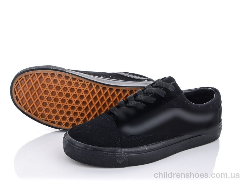 Кеды S4(A801) all black Violeta / p. 35-40 / 6пар