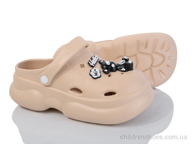 Кроксы No brand 8893 beige