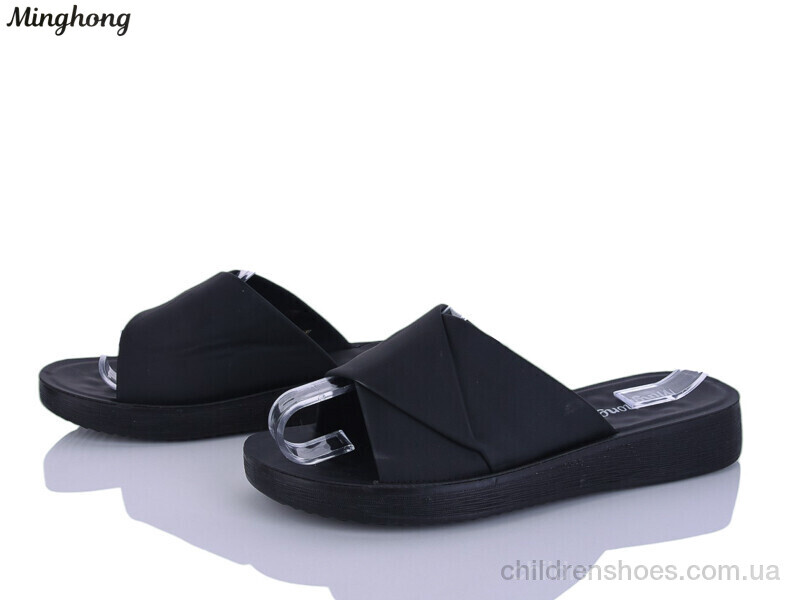 Шлепки женские Minghong 7719 black