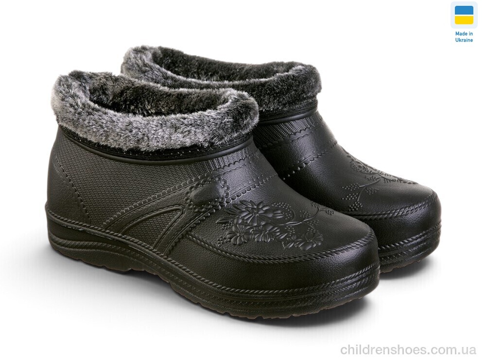 Галоши B-38A чорний Rai shoes / p. 38-42 / 6пар