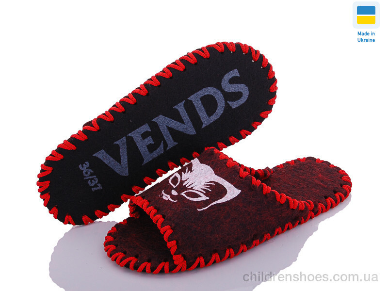 Тапки Vends 262W bordo