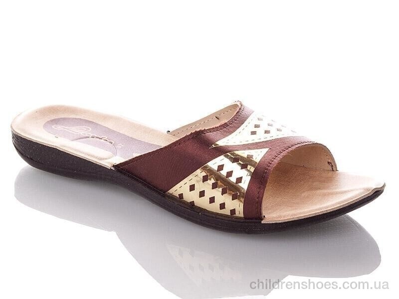 Шлепки женские Demur W7149-brown