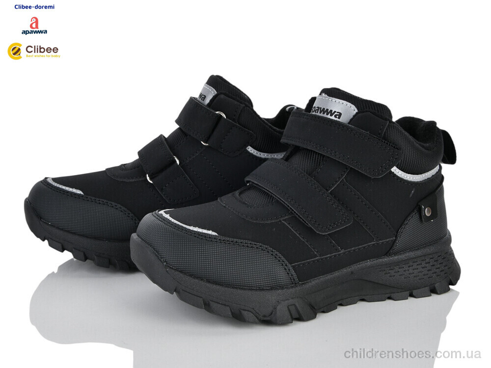Кроссовки ABC0713 black фліс Clibee-Doremi / p. 32-37 / 8пар