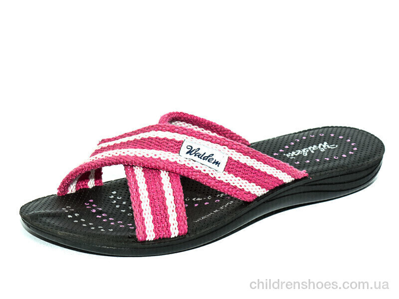 Шлепки женские Waldem Ж025-2 розово-белый