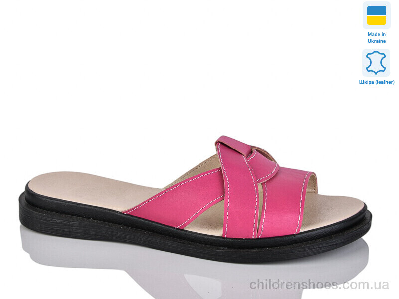Шлепки женские No brand 302 фуксія к.