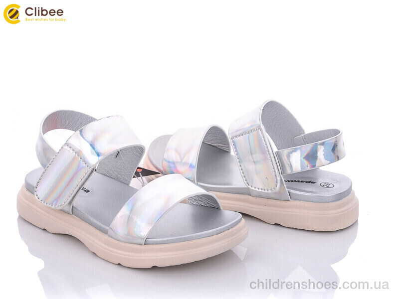 Босоножки GX185-1 silver Clibee / p. 26-30 / 5пар