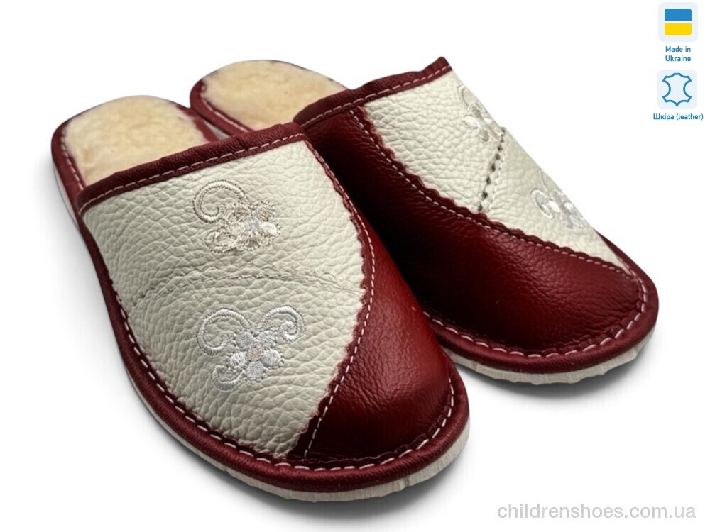 Тапки Тапмал 001 бордовий Rai shoes / p. 36-41 / 6пар