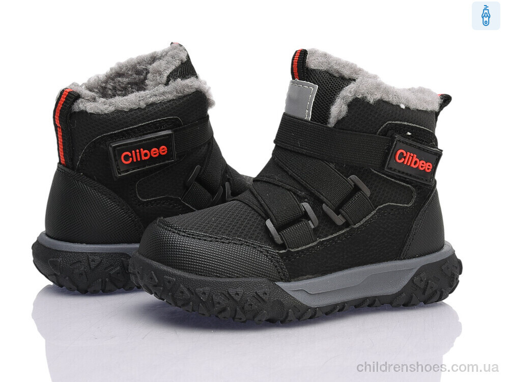 Ботинки HA825-2 black Clibee-ShoSho / p. 22-27 / 6пар