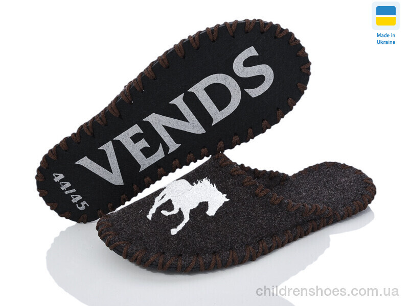 Тапки Vends 346M коричневий
