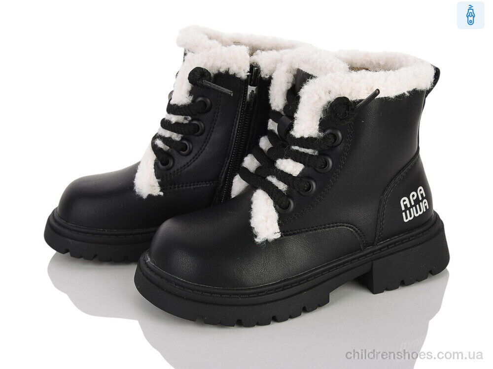 Ботинки N5046P-1 black Clibee-ShoSho / p. 26-31 / 6пар