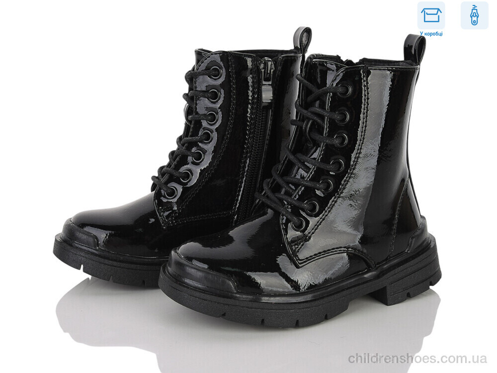 Ботинки 55-268M black Clibee-ShoSho / p. 25-30 / 6пар