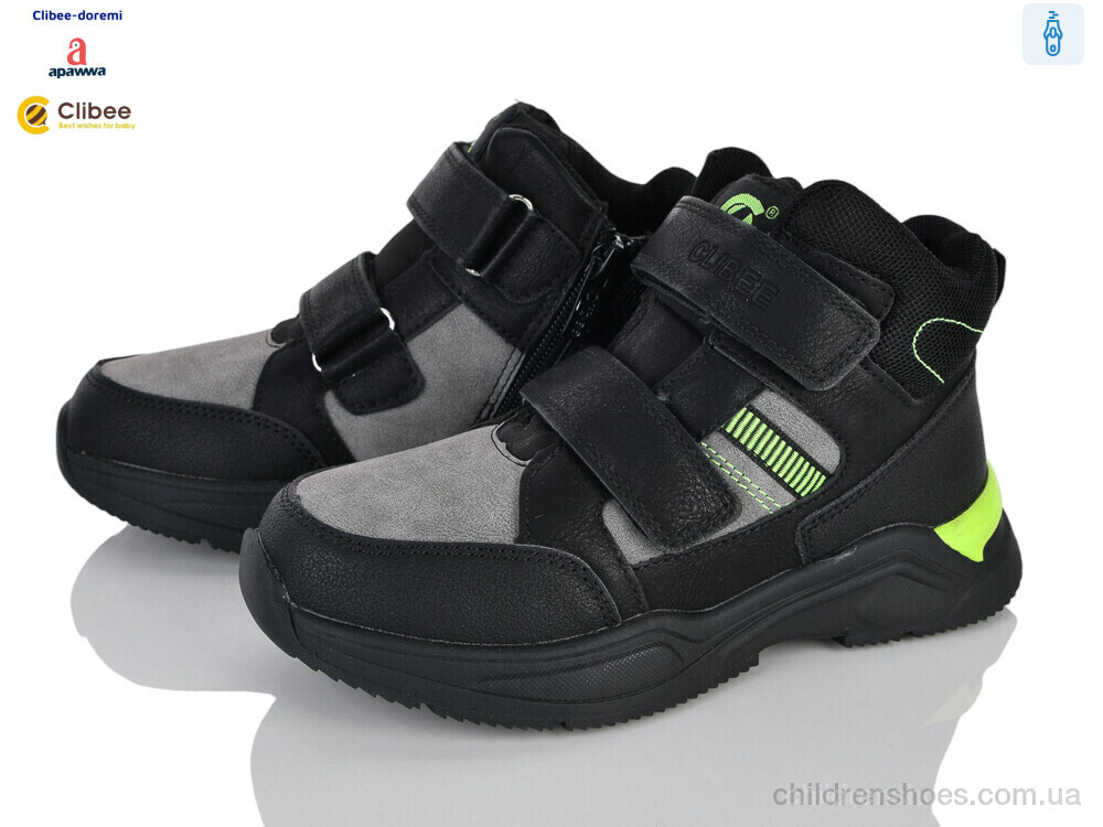 Ботинки AKC515-1 black Clibee-Doremi / p. 32-37 / 6пар