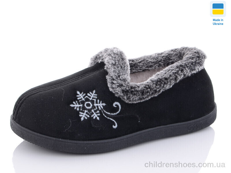 Тапки 2202 чорний Slippers / p. 37-42 / 6пар