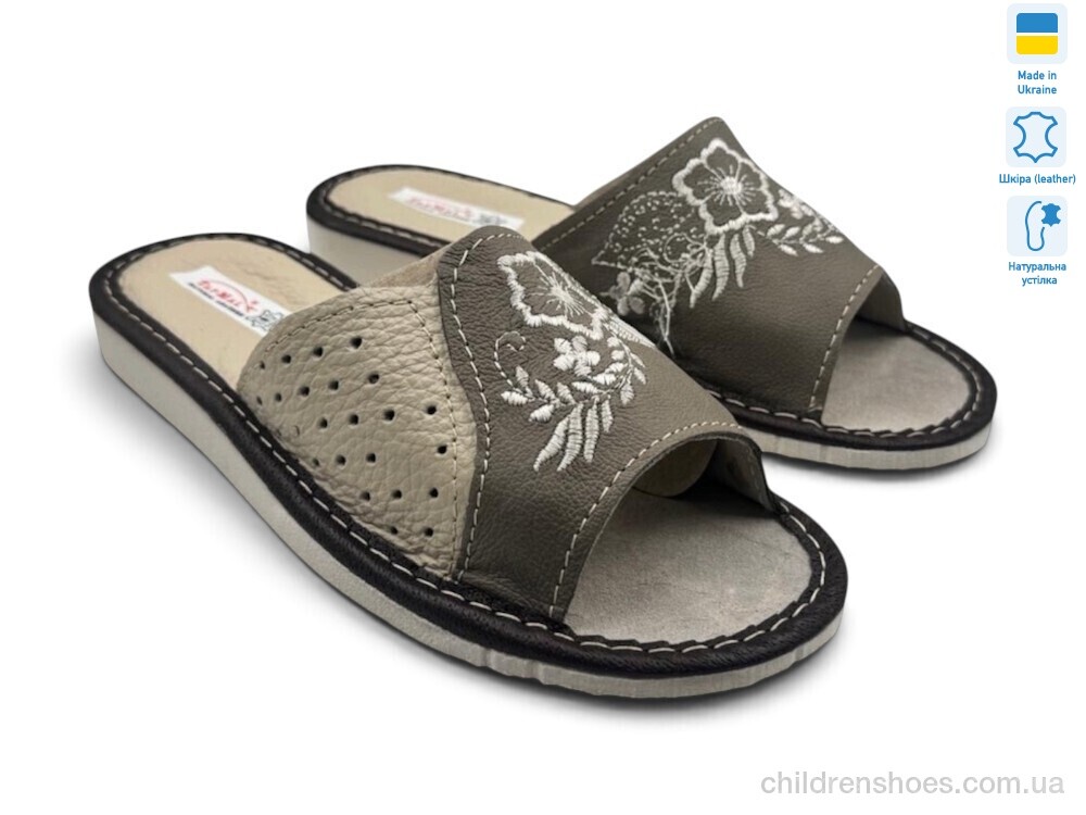 Тапки 004-6 сірий Rai shoes / p. 36-41 / 6пар