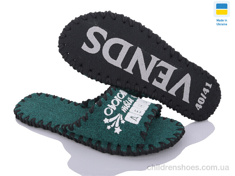 Тапки Vends 353M зелений