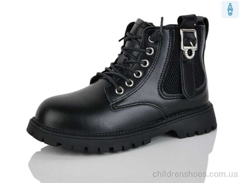 Ботинки 9010 black KEWK / p. 31-36 / 8пар