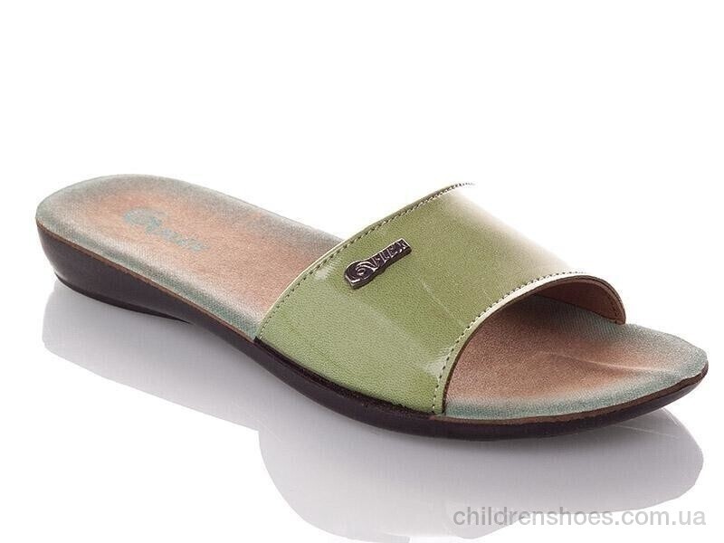 Шлепки женские Demur W7145-green