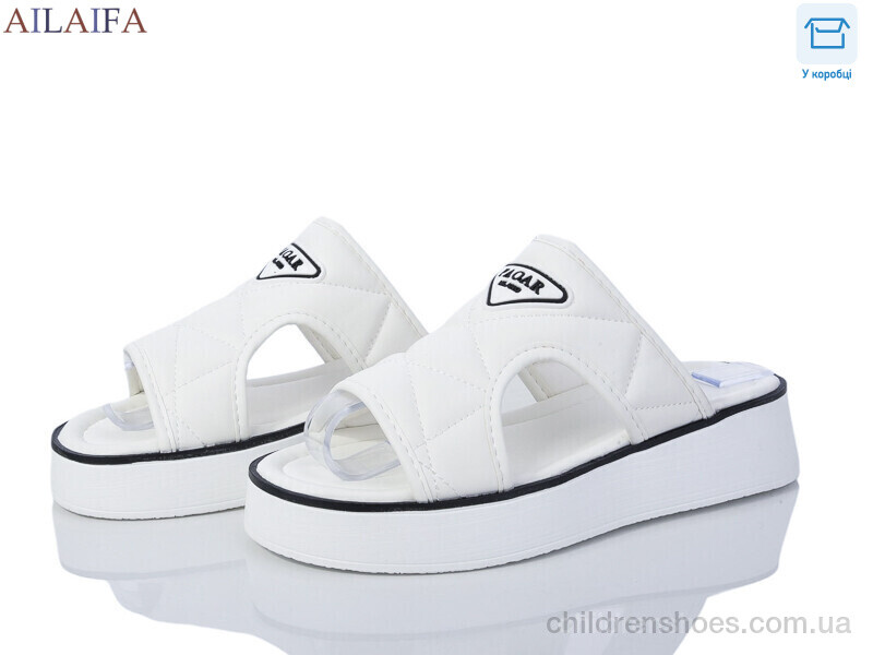 Шлепки женские Ailaifa 6002 white