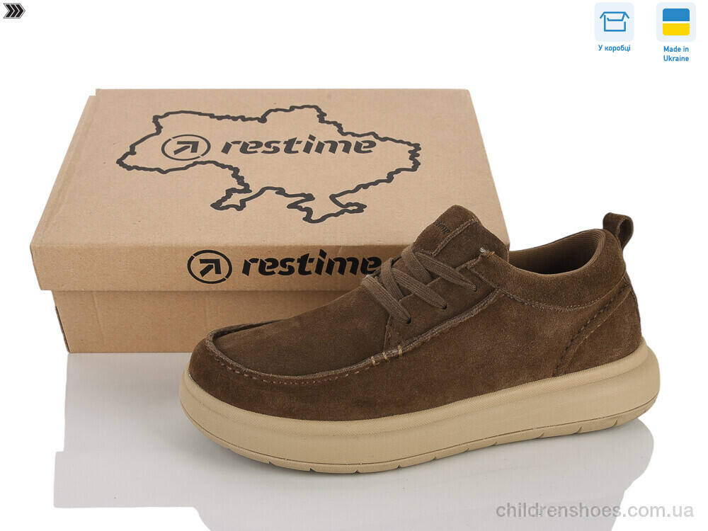 Туфли AM026817 brown Restime / p. 41-45 / 8пар