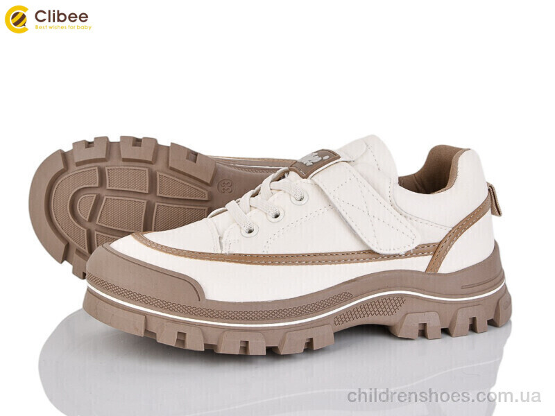 Кроссовки LC101 беж Clibee / p. 32-37 / 6пар