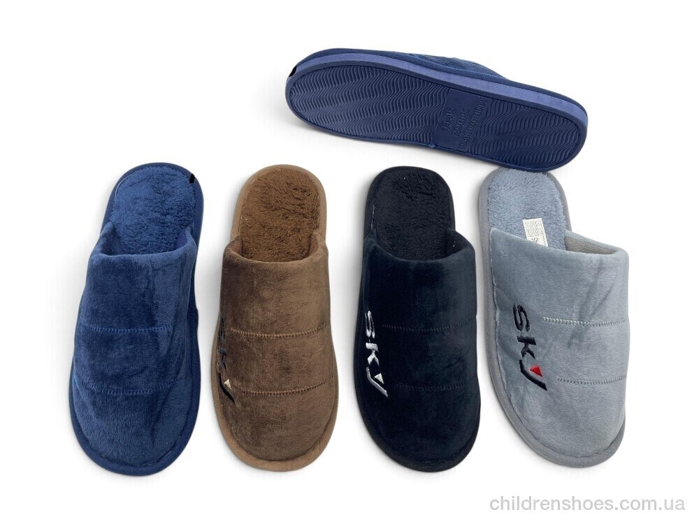 Тапки DF2513 mix Rai shoes / p. 42-47 / 12пар