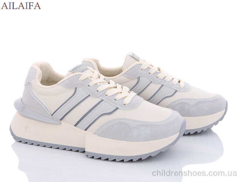 Кроссовки No brand A869 beige-grey