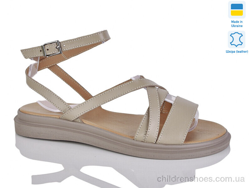 Шлепки женские No brand 1106 капучино к.