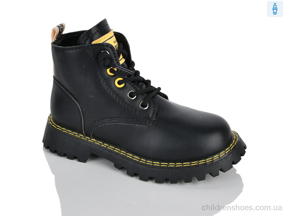 Ботинки XXF02-1264 black-yellow Xifa kids / p. 27-32 / 8пар