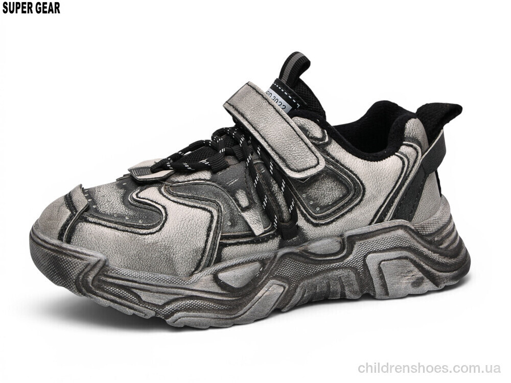 Кроссовки A01-1686 black Super Gear / p. 32-37 / 6пар