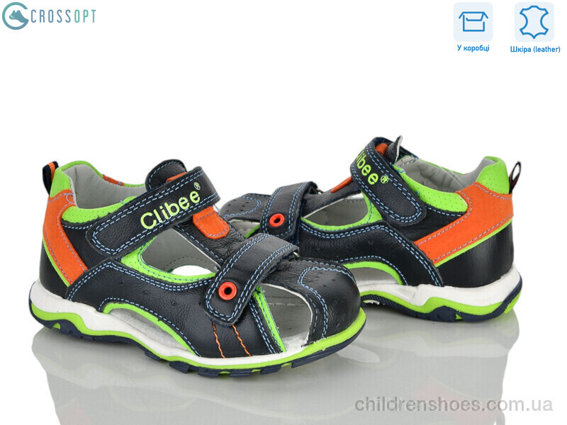 Сандалии Clibee F201 d.blue-apple green