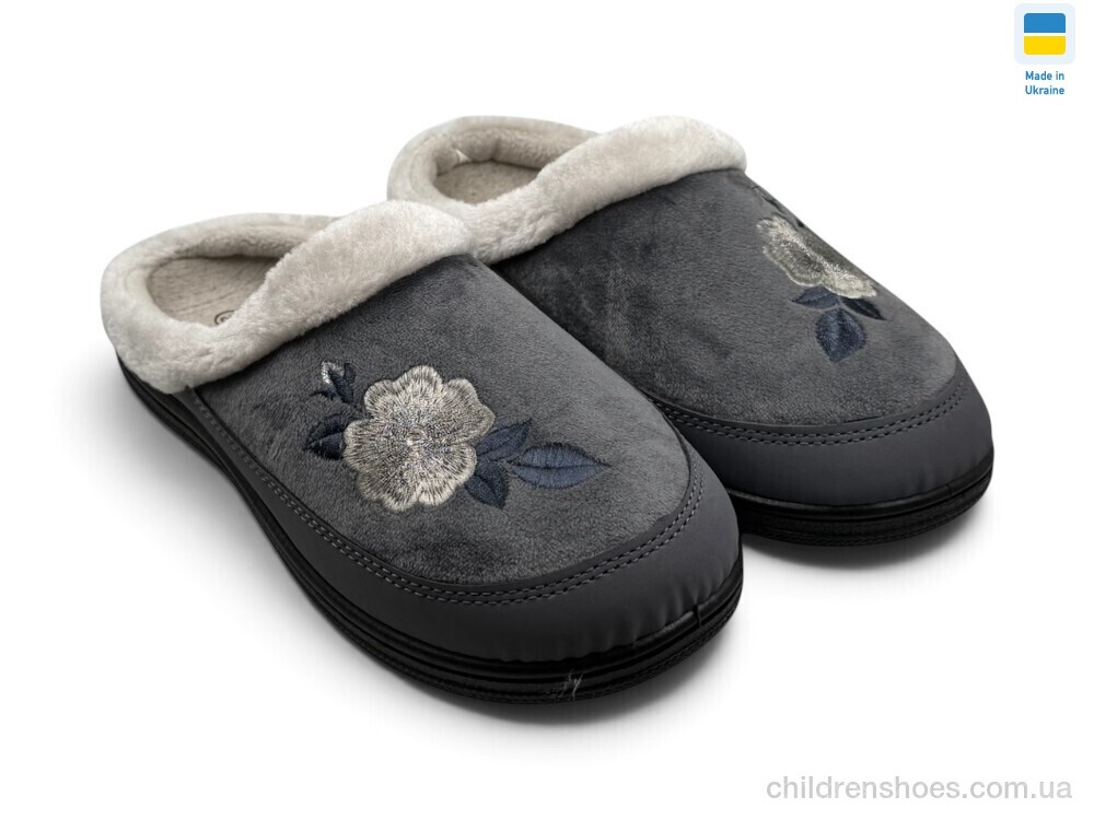 Тапки Т01 сірий Rai shoes / p. 37-41 / 8пар