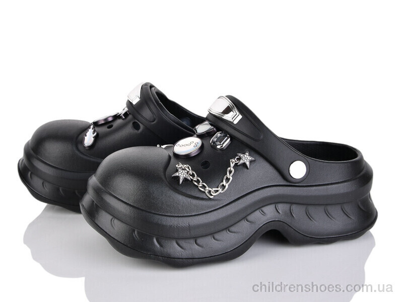 Кроксы No brand T638 black