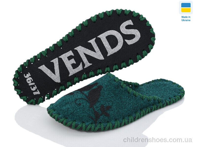 Тапки Vends 295W зелений