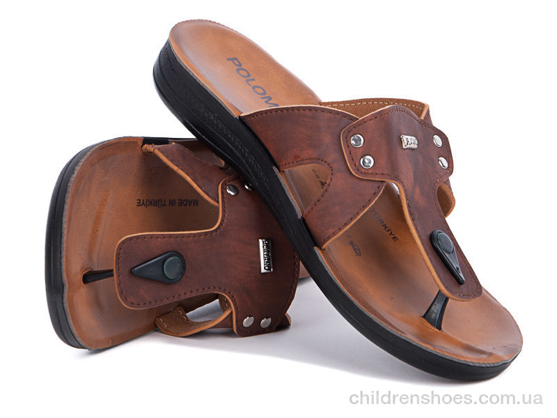 Шлепки Selena 3309 коричнев