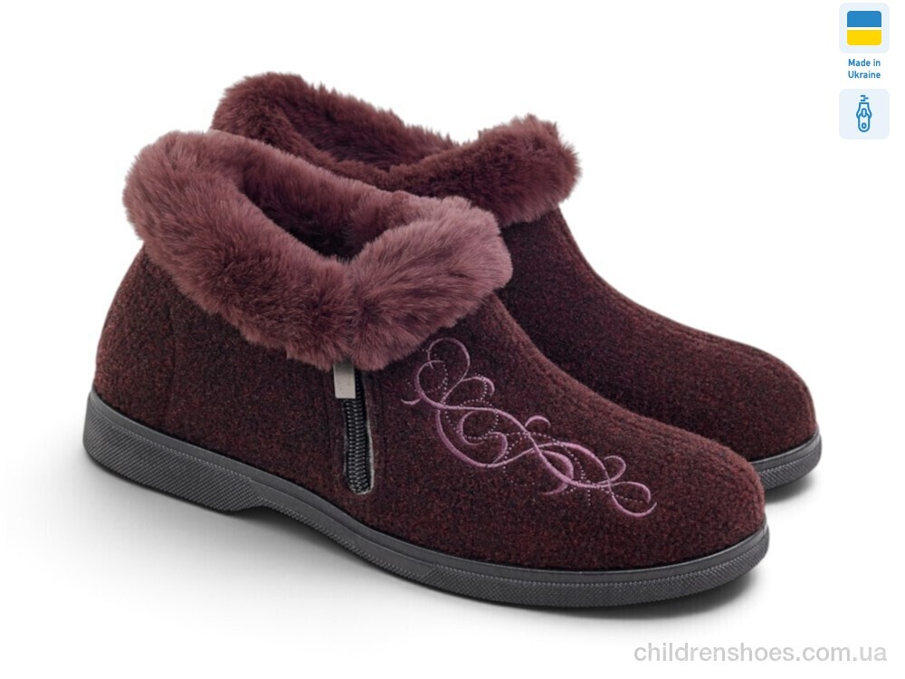 Бурки 2203 бордовий Rai shoes / p. 37-41 / 8пар