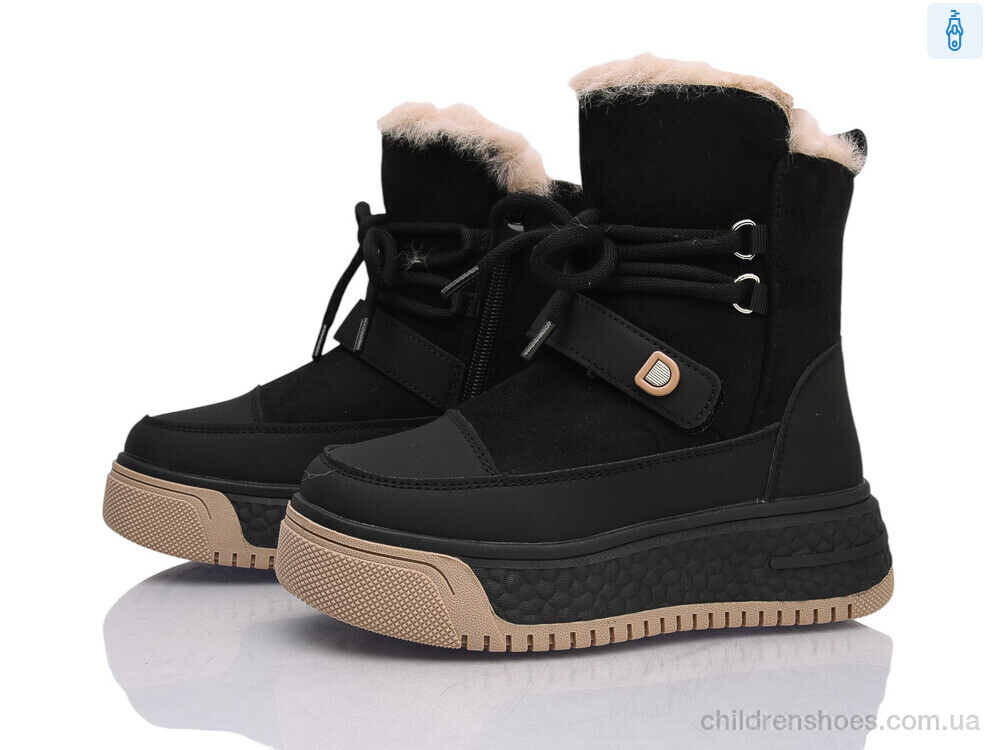 Ботинки TC55-1 black Clibee-ShoSho / p. 32-37 / 6пар
