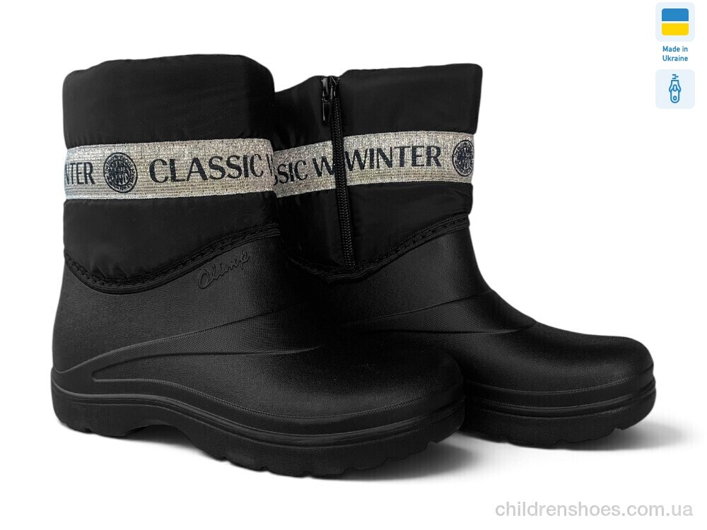 Сапоги из пены Е422 чорний Rai shoes / p. 36-40 / 8пар