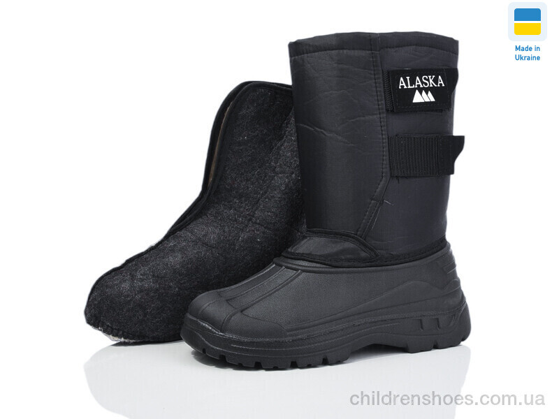 Сапоги из пены Ecoterra Бахіл липучка чорний