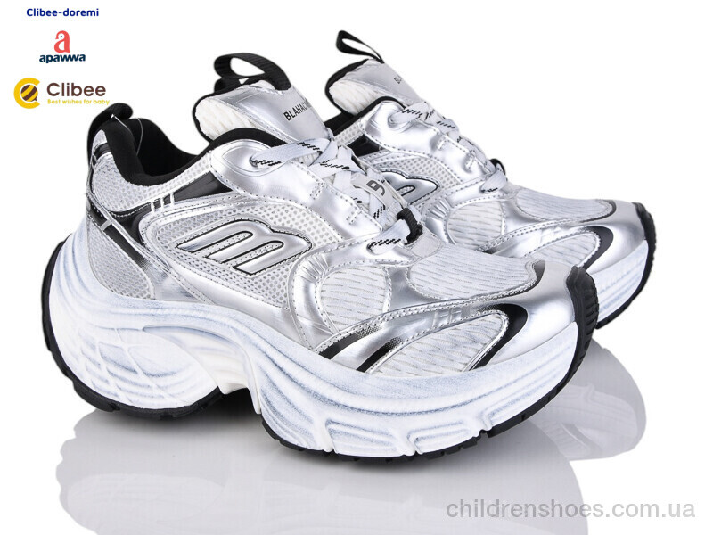 Кроссовки Apawwa D23991 white-grey