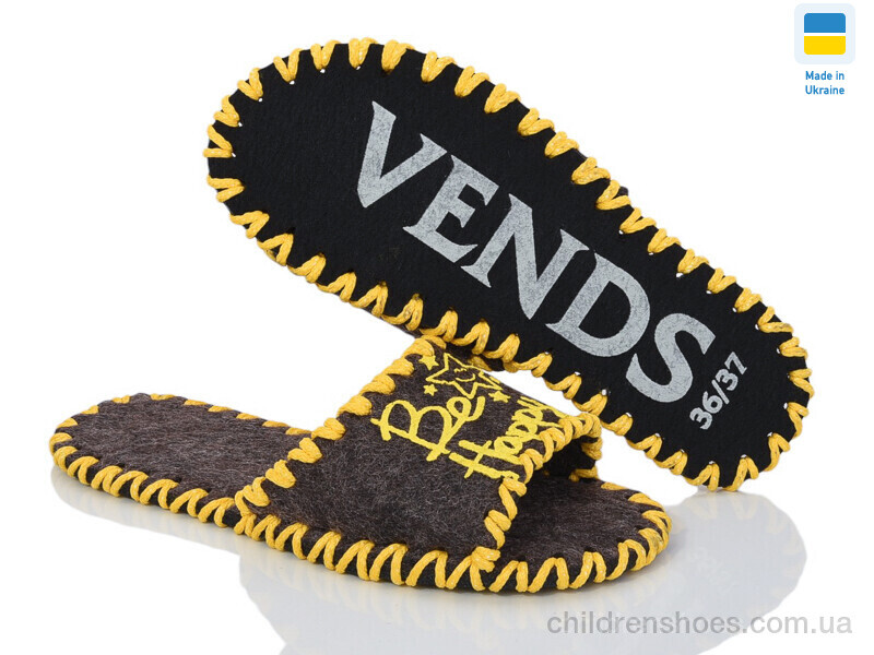 Тапки Vends 287W коричневий