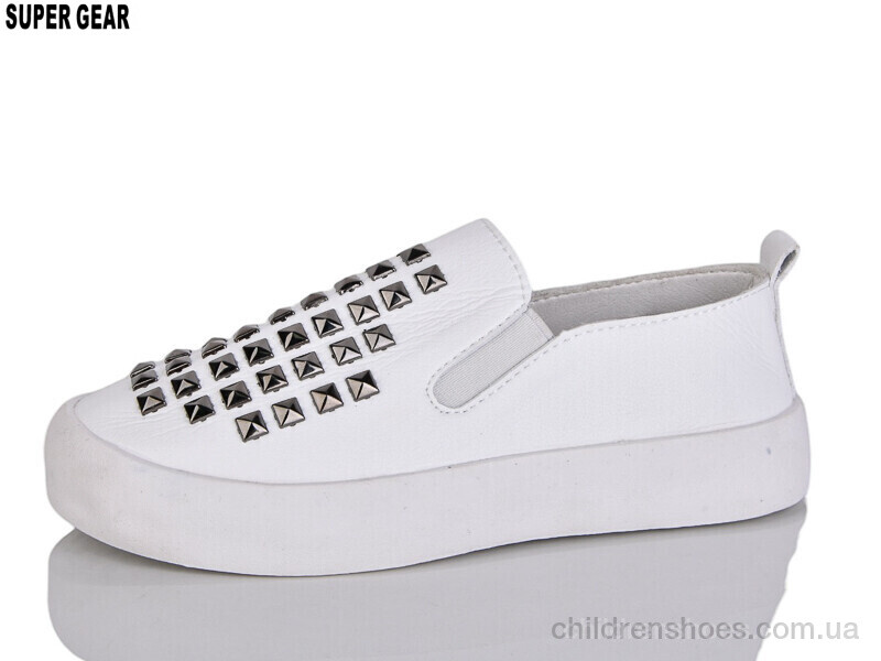 Слипоны No brand D728-2 white