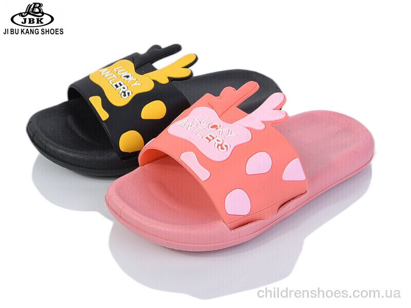 Шлепки детские No brand 01-758 black-pink mix