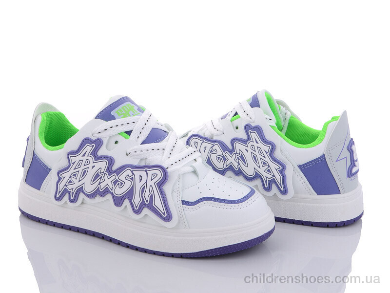 Кроссовки Violeta only one 186-26 white-purple