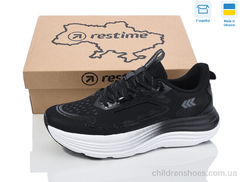 Кроссовки Restime EML25508 black-grey