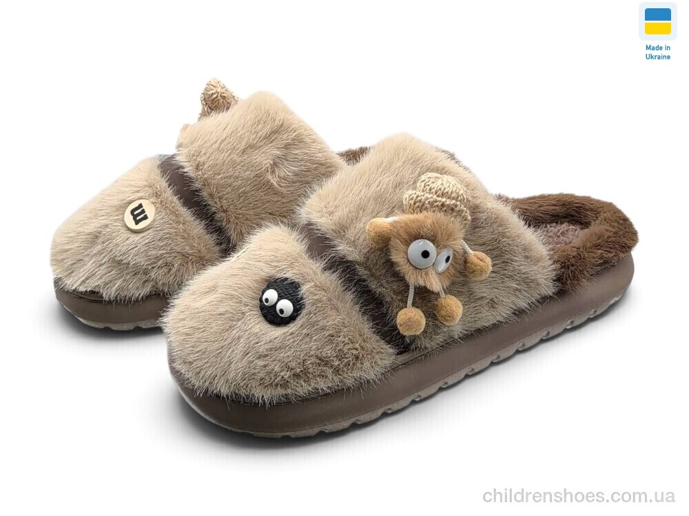 Тапки T25-01 мокко Rai shoes / p. 36-41 / 8пар
