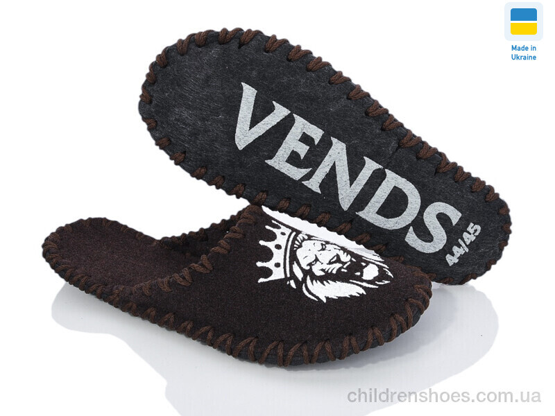 Тапки Vends 328M коричневий
