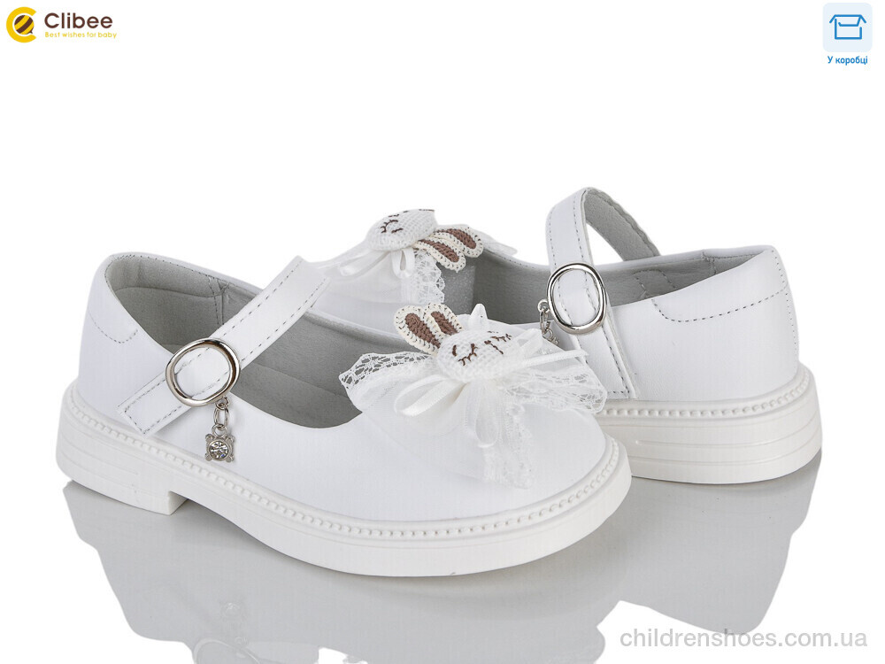 Туфли DB810-2 white Clibee / p. 26-31 / 6пар