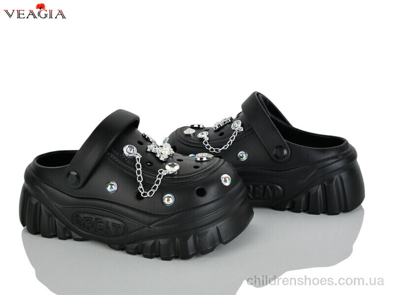 Кроксы No brand 3004-1 black