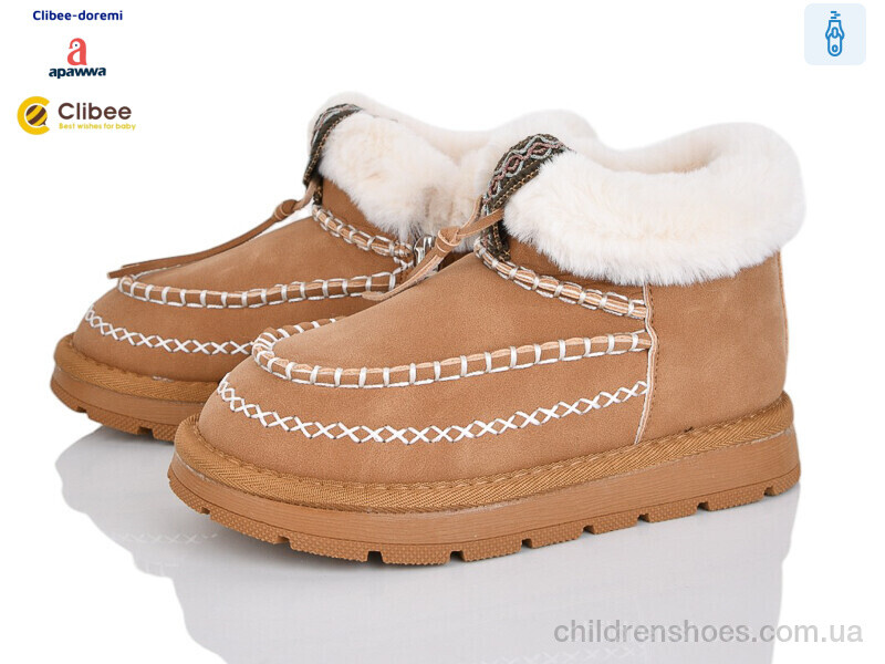 Ботинки E2 camel-yellow Clibee-Doremi / p. 33-38 / 8пар